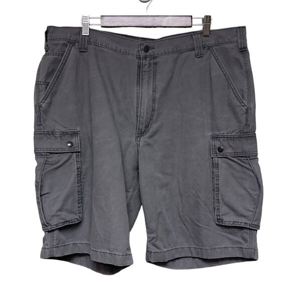Carhartt Relaxed Fit Grey Cargo Denim Jean Shorts Men's Size 42 - Picture 1 of 7